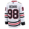 Chicago Blackhawks tröja Fanatics Premium Connor Bedard 2024-25 Vit Borta - NHL Tröjor Herr